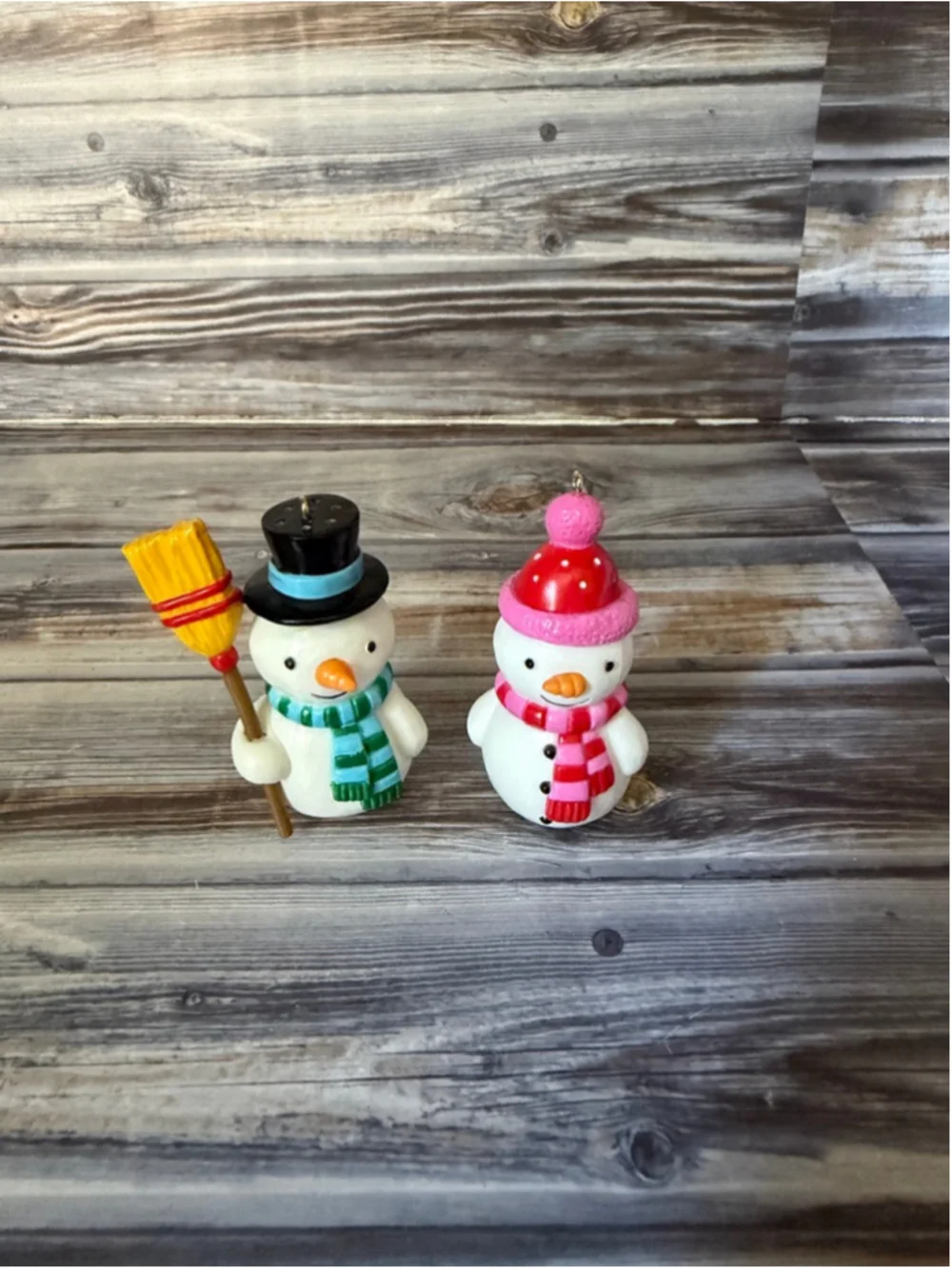 Hallmark 2018 Keepsake Ornament Salt and Pepper Snowmen Snowman Girl and Boy